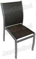 Silla Classic aluminio tela textilene negra o gris